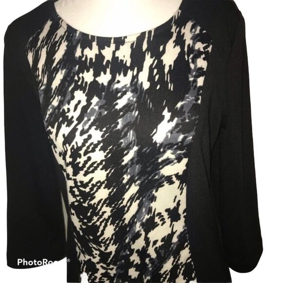 Andrew Marc Marc New York Knit Shift Dress 3/4 Sleeves Size Small - Picture 3 of 8